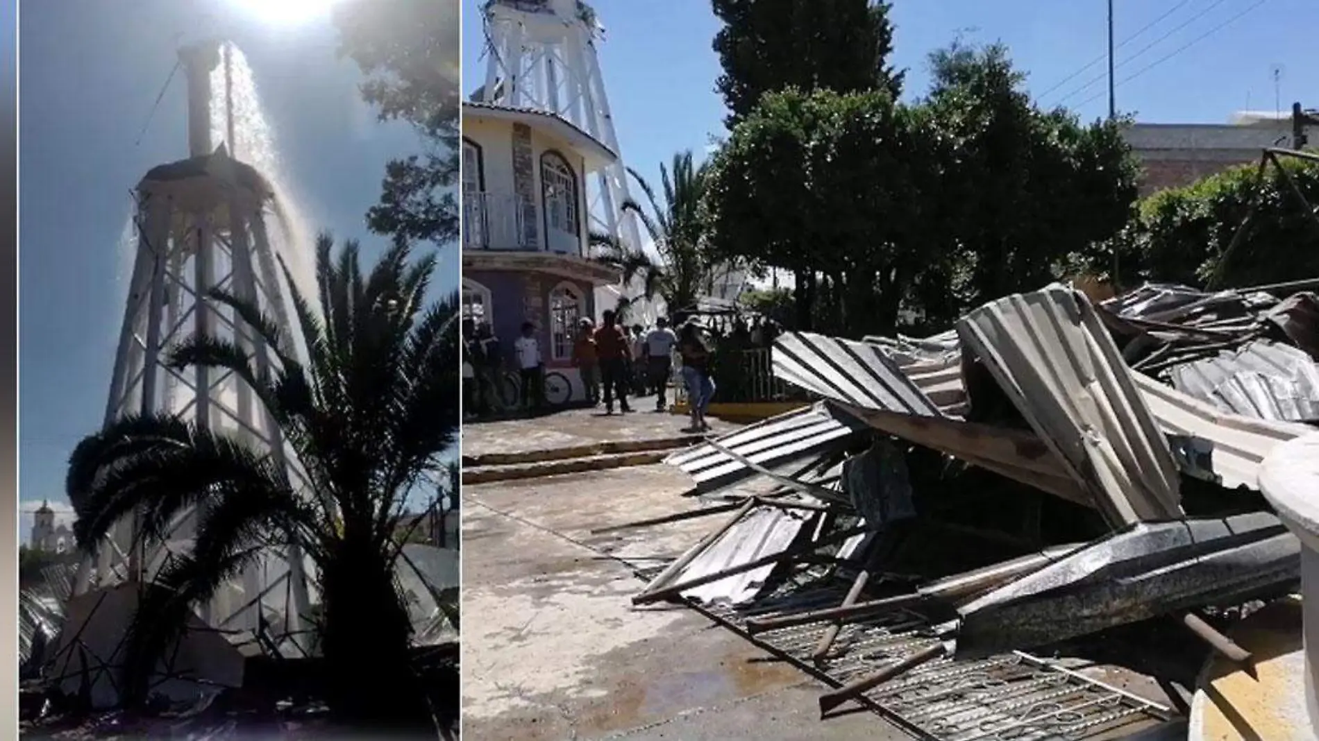 Colapsa tanque de agua en Temaxcalac y muere una personas 